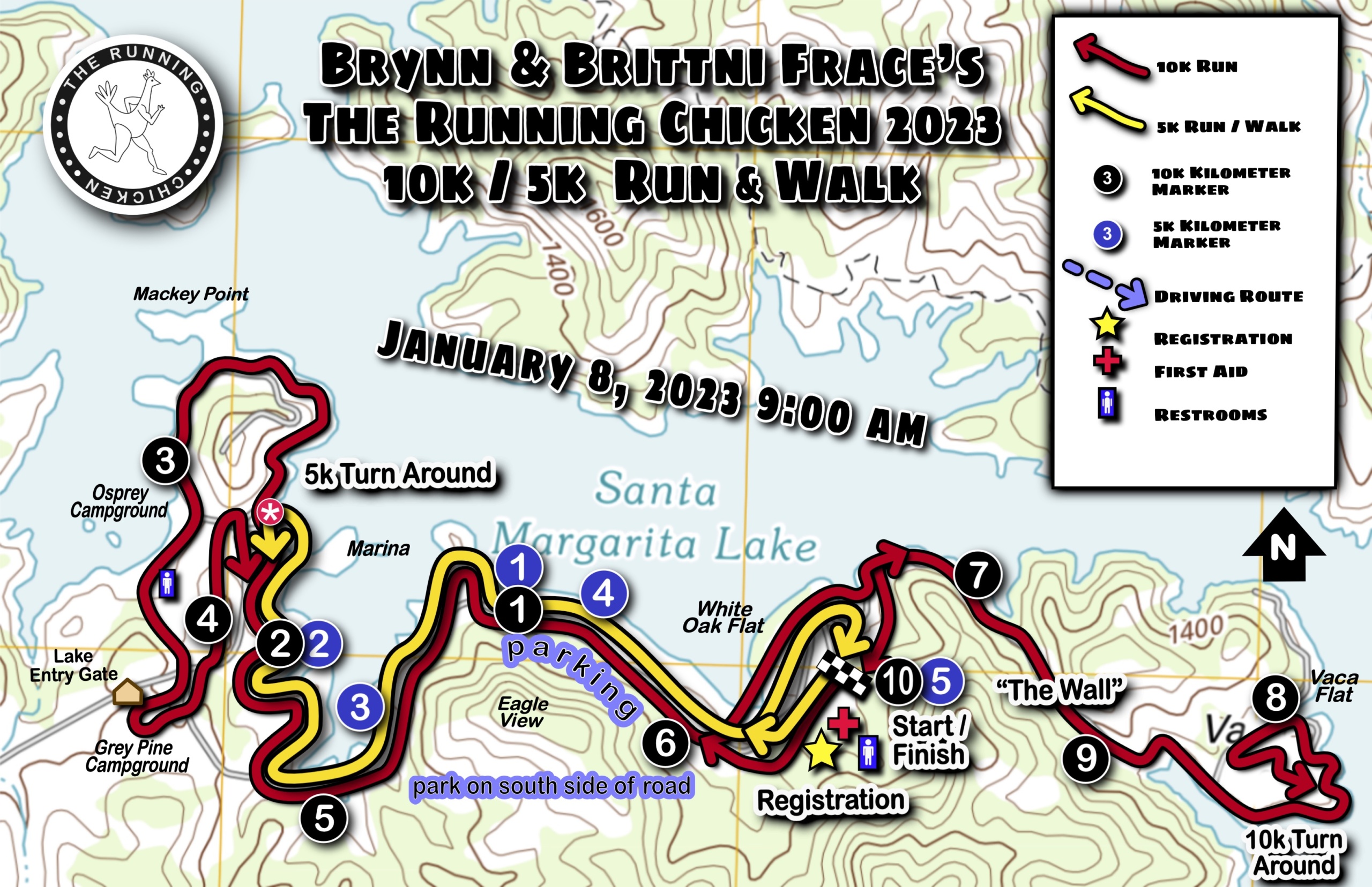 2024 Race Course Map Run 4 Bitti and Brynn